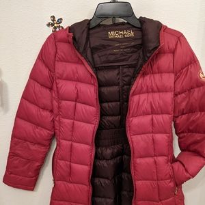 Michael kors packable down jacket